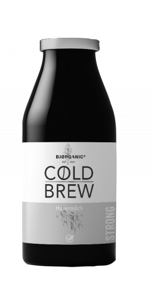Bjorganic Cold Brew - Hafermilch - schwarz weiß frei
